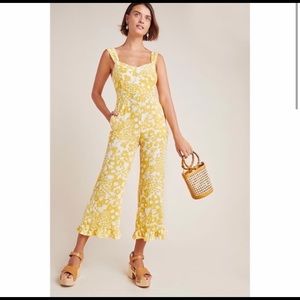 Faithfull The Brand/Anthropologie Yellow Jumpsuit